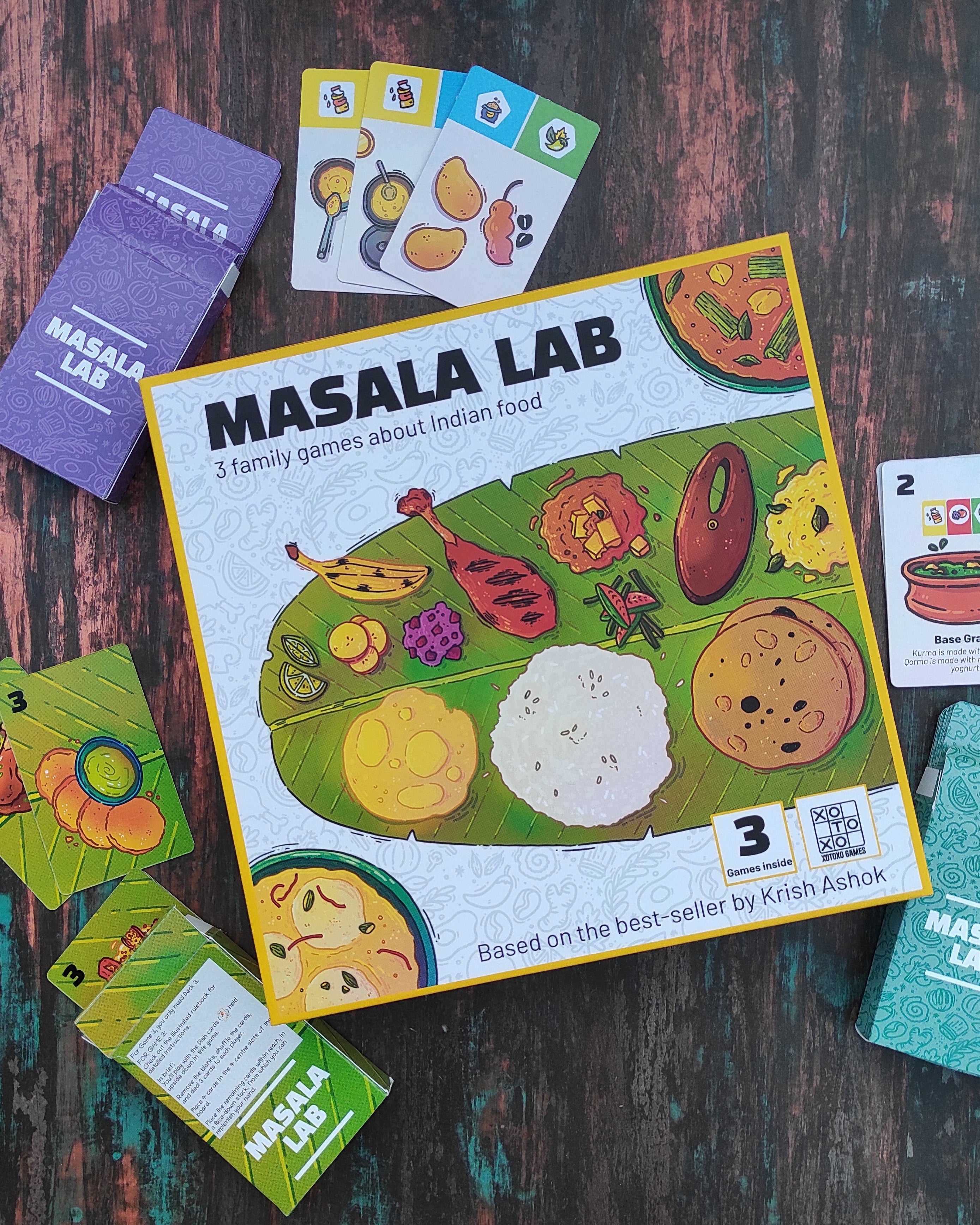 Masala Lab - Retail Box - Board Games - Indic Inspirations