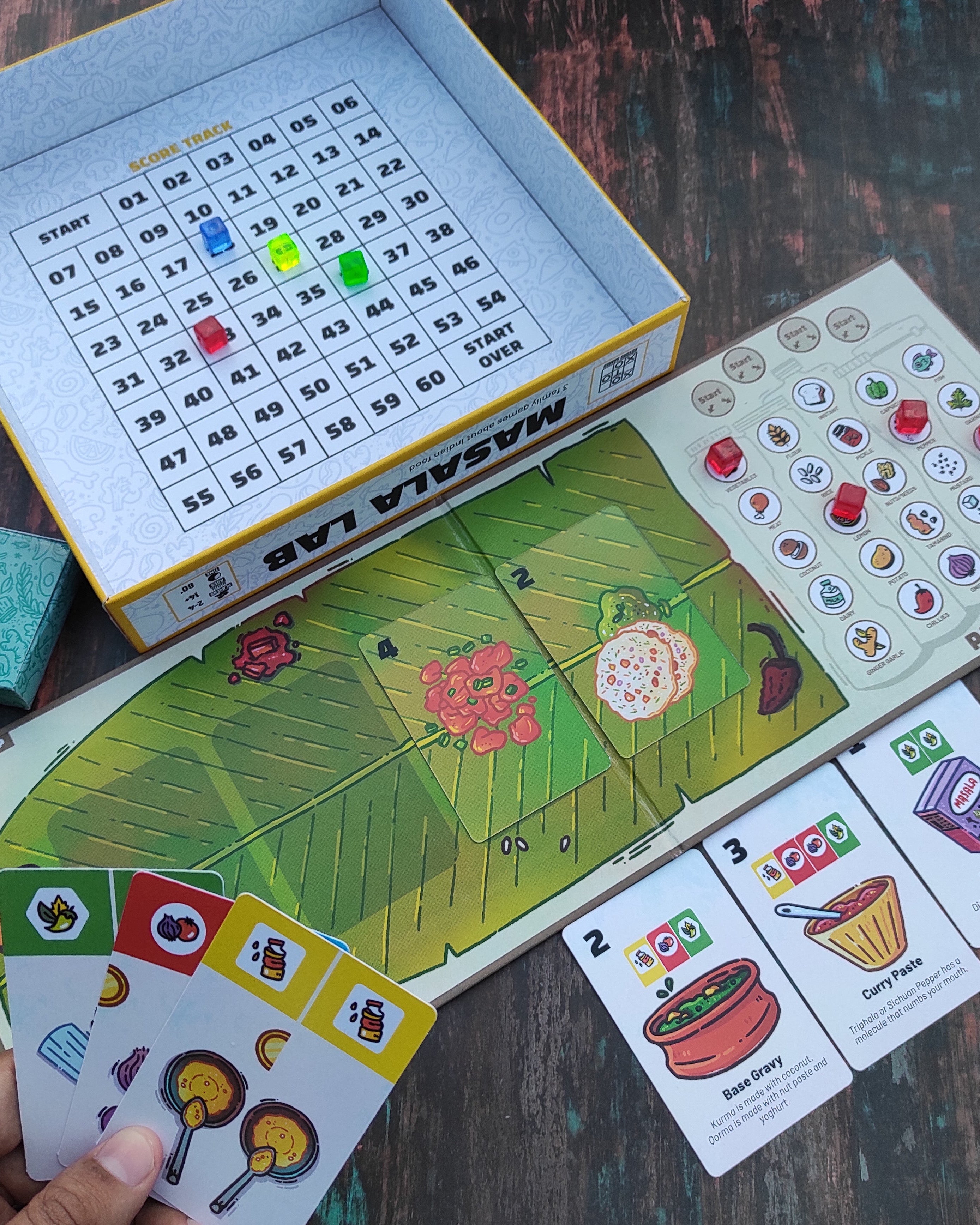 Masala Lab - Retail Box - Board Games - Indic Inspirations