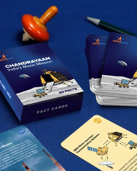 Moon & Earth | Chandrayaan | 52 Fact Cards - Fact cards - Indic Inspirations