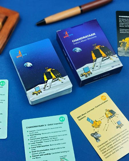 Moon & Earth | Chandrayaan | 52 Fact Cards - Fact cards - Indic Inspirations