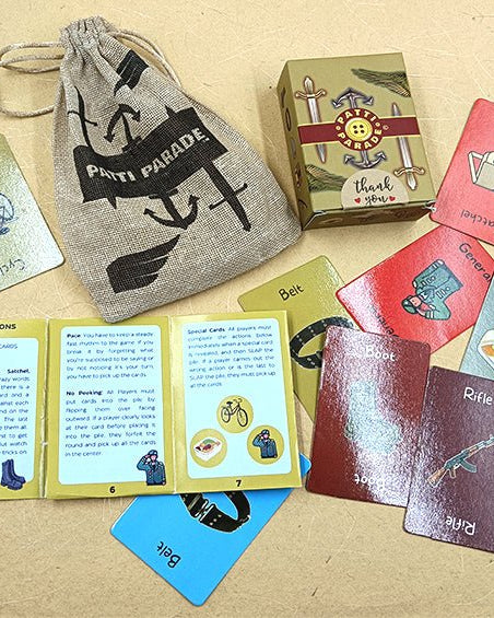 NDA Life | Patti Parade | Fun Card Game - Fact cards - Indic Inspirations