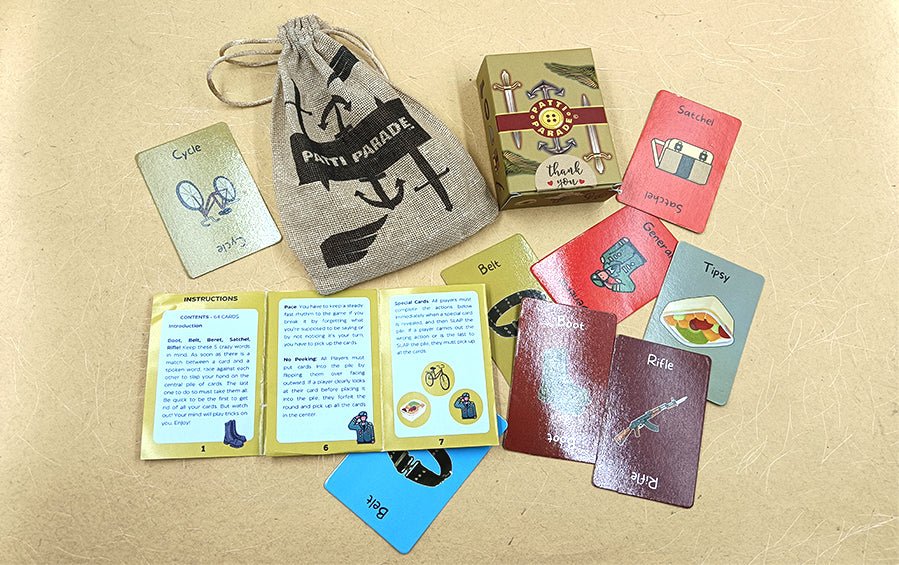 NDA Life | Patti Parade | Fun Card Game - Fact cards - Indic Inspirations