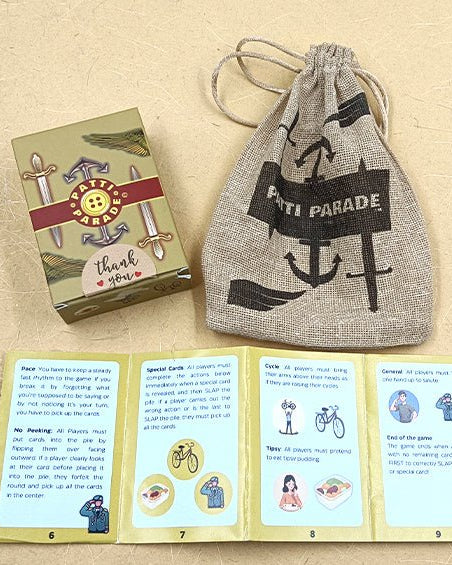 NDA Life | Patti Parade | Fun Card Game - Fact cards - Indic Inspirations