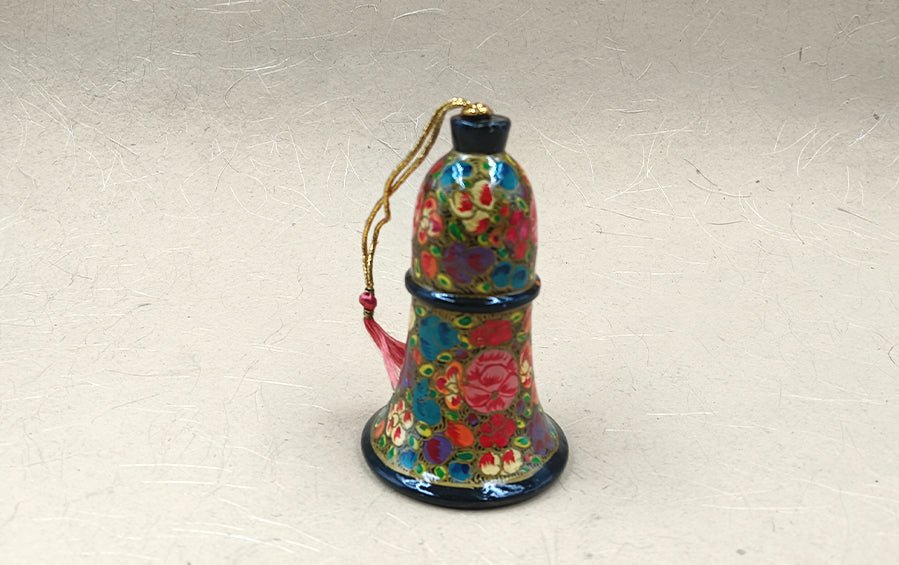 Paper Mache Hanging Bell Set of 3 - Home decor - Indic Inspirations
