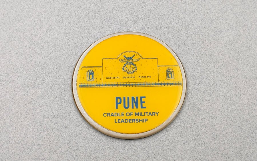 Pune ::City of Hills Sinhagad Fort & Cradle of Military Leadership Fridge Magnet - City souvenirs - Indic Inspirations