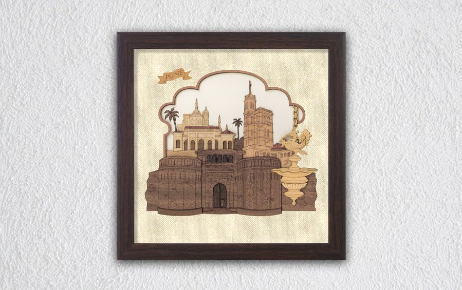 Pune Monuments Frame - City souvenirs - indic inspirations