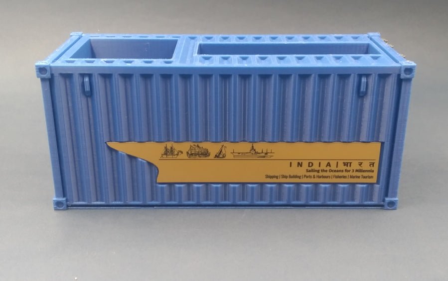 Shipping Container | Pens & Biz Cards holder - containers - Indic Inspirations