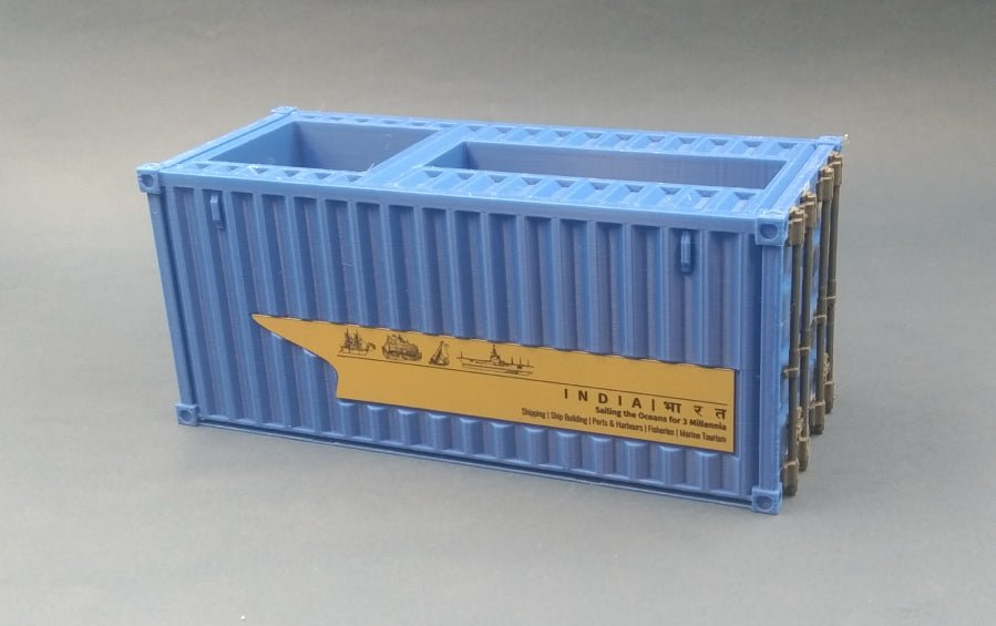 Shipping Container | Pens & Biz Cards holder - containers - Indic Inspirations