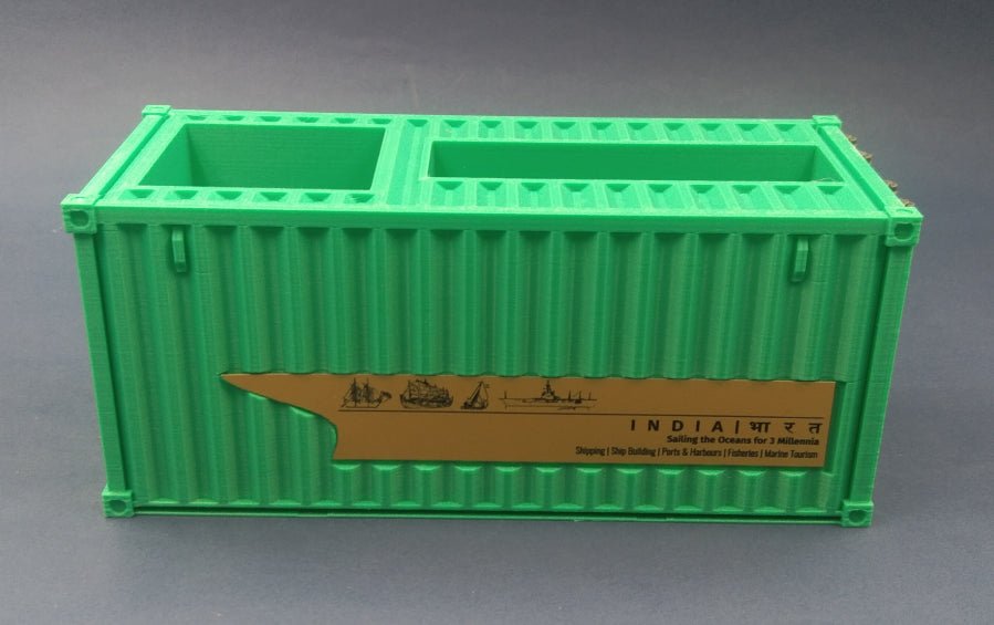 Shipping Container | Pens & Biz Cards holder - containers - Indic Inspirations