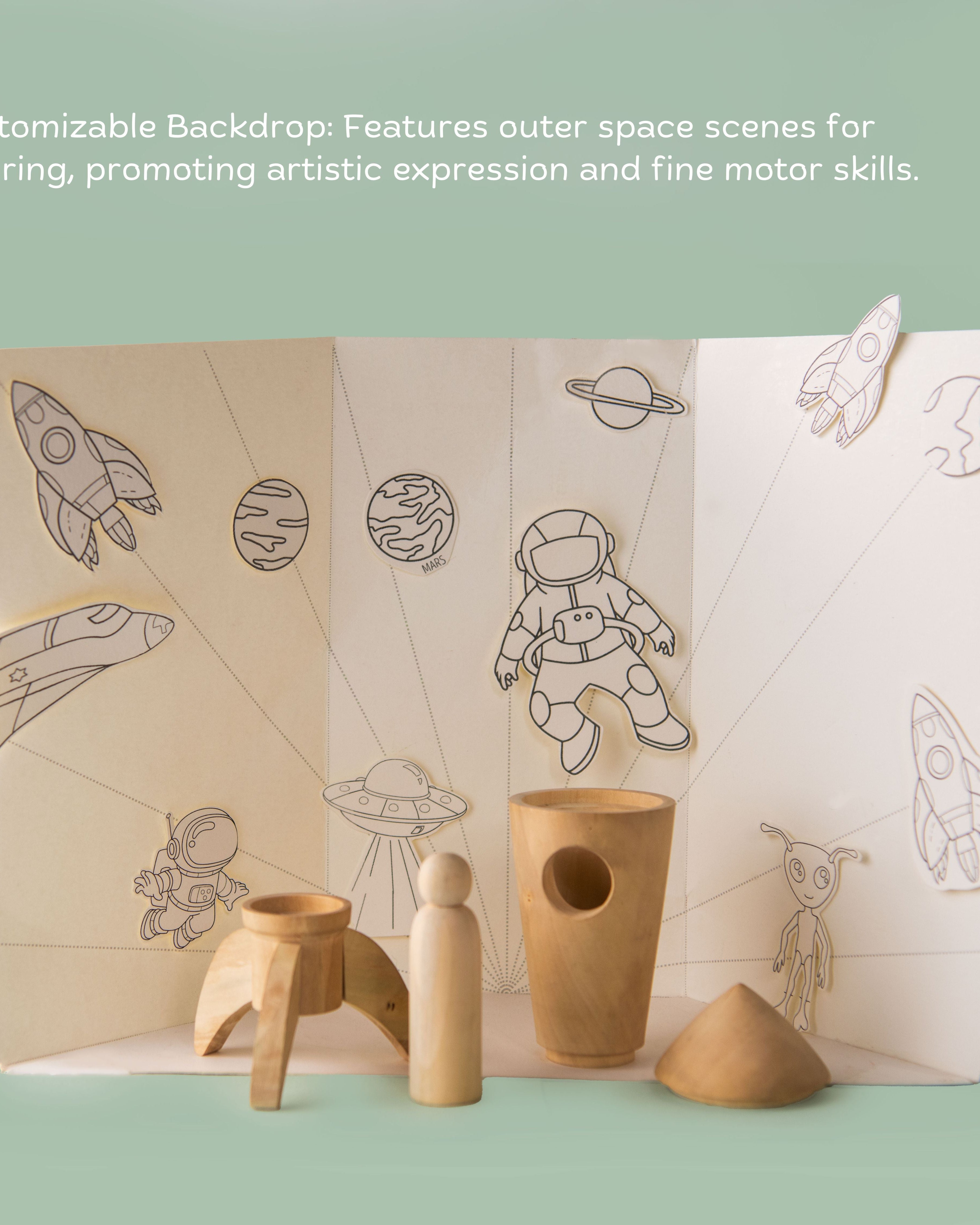 Space Adventure Rocket (DIY activity set) - DIY Activity - Indic Inspirations