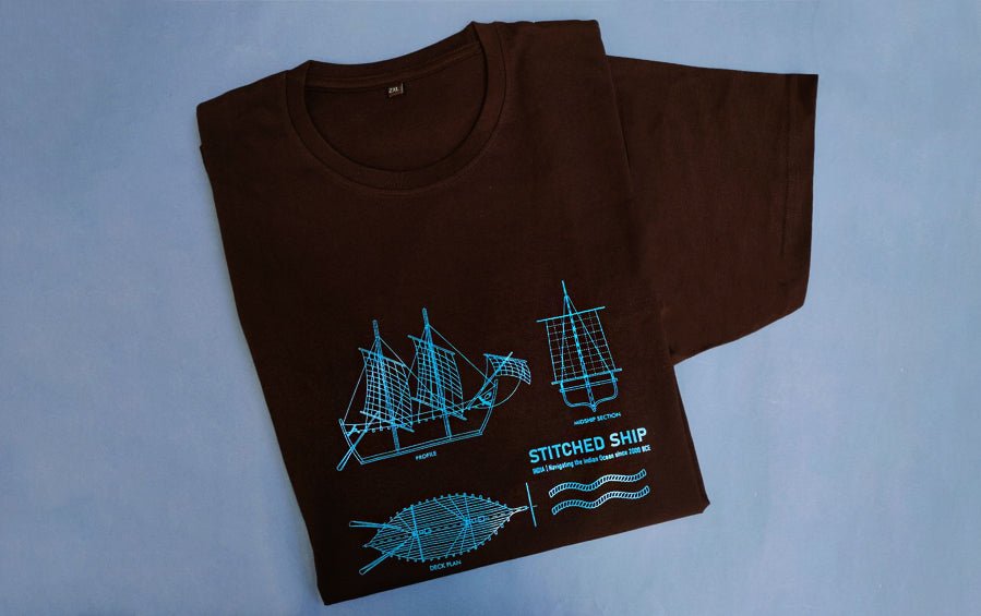 Stitched Ship | T-Shirt - T-shirts - Indic Inspirations
