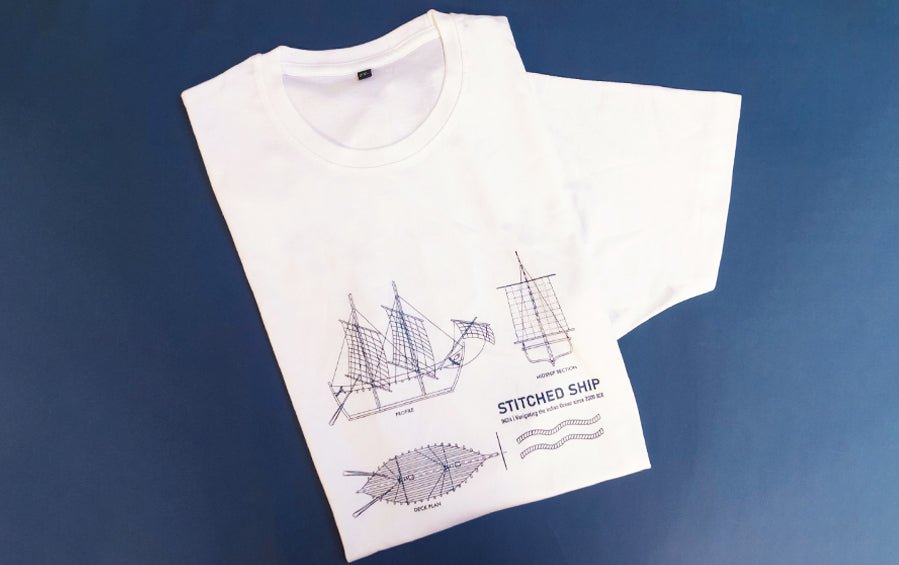 Stitched Ship | T-Shirt - T-shirts - Indic Inspirations
