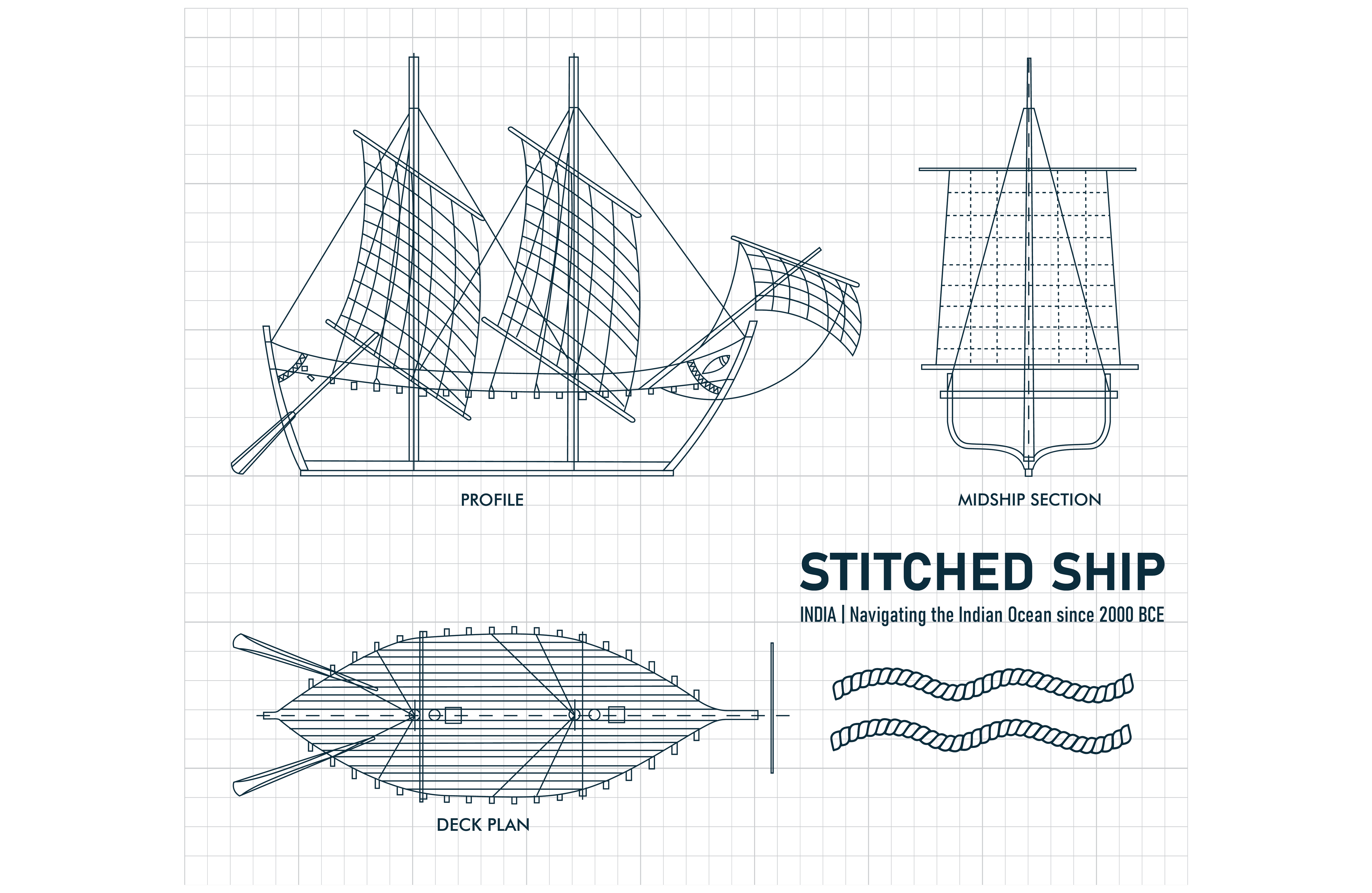 Stitched Ship | T-Shirt - T-shirts - Indic Inspirations
