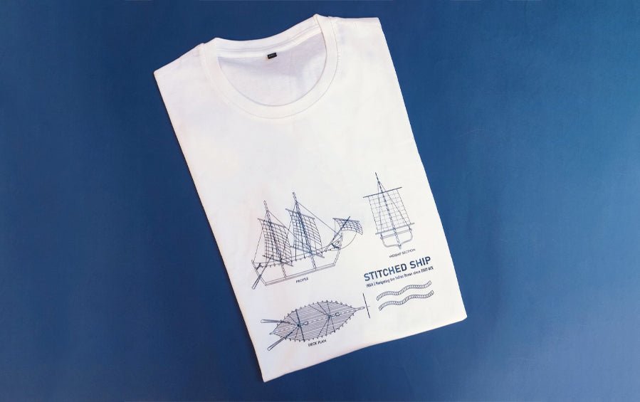 Stitched Ship | T-Shirt - T-shirts - Indic Inspirations