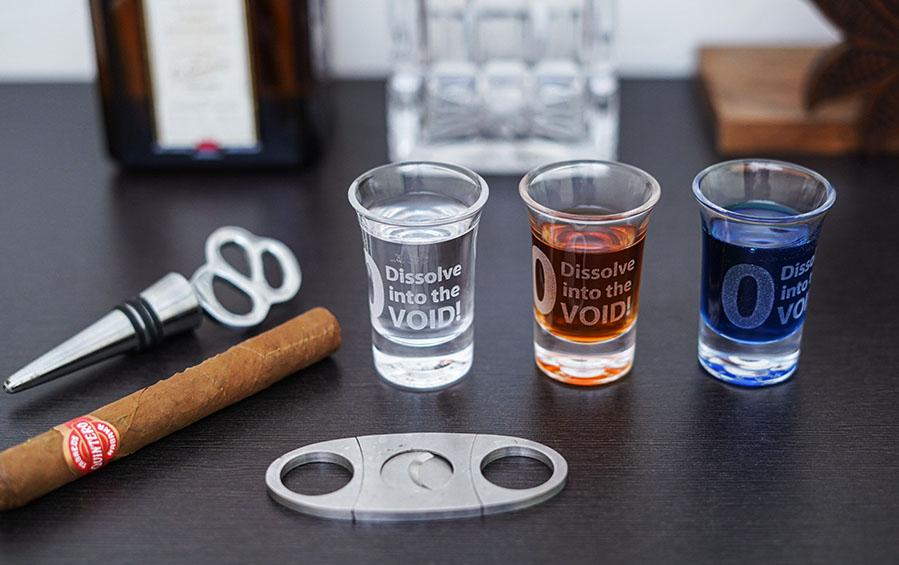 0 - Into the VOID - Shotglasses - Shot glasses - indic inspirations