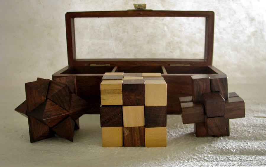 3-In-One WOODEN PUZZLE SET - puzzles - indic inspirations