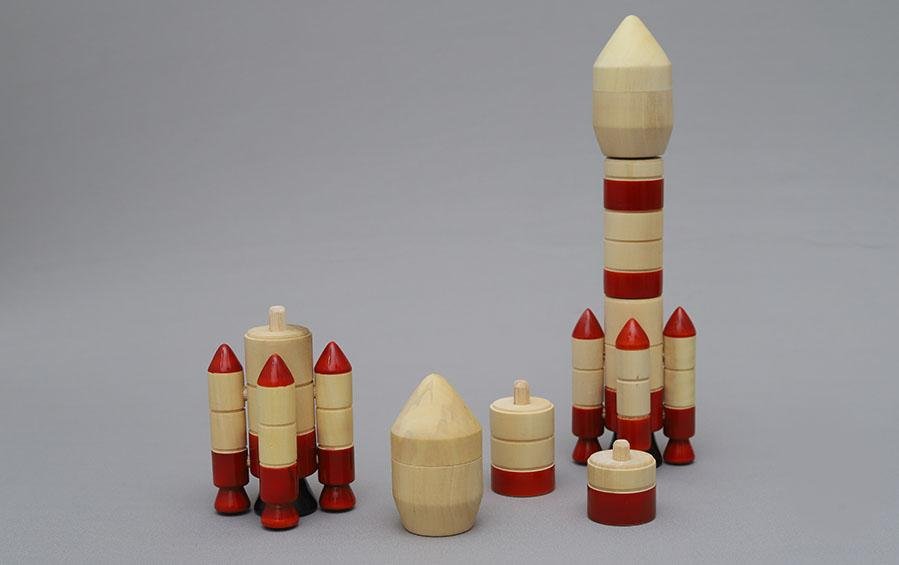 4 Stage Rocket | Wooden DIY Model - rocket models - indic inspirations
