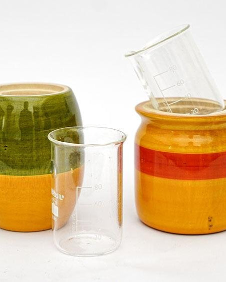 Assorted Colours - Hydroponics Set - 2 vases - vases - indic inspirations