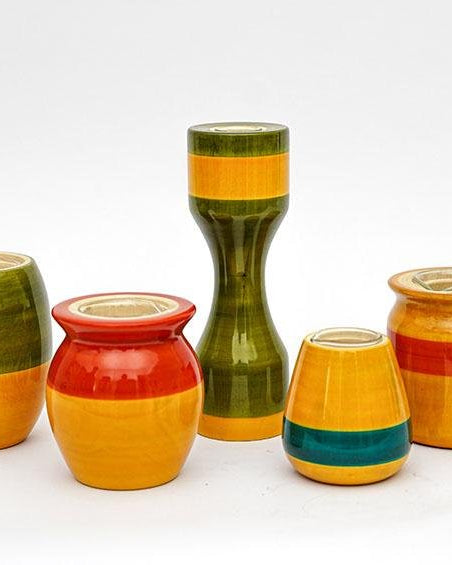 Assorted Colours - Hydroponics Set - 5 vases - vases - indic inspirations