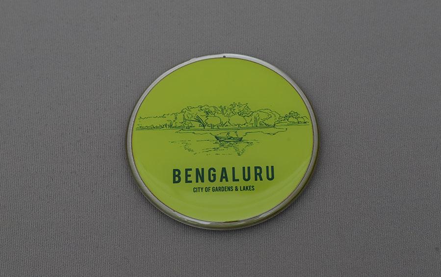 BENGALURU :: City of Gardens & Lakes Fridge Magnet - City souvenirs - indic inspirations