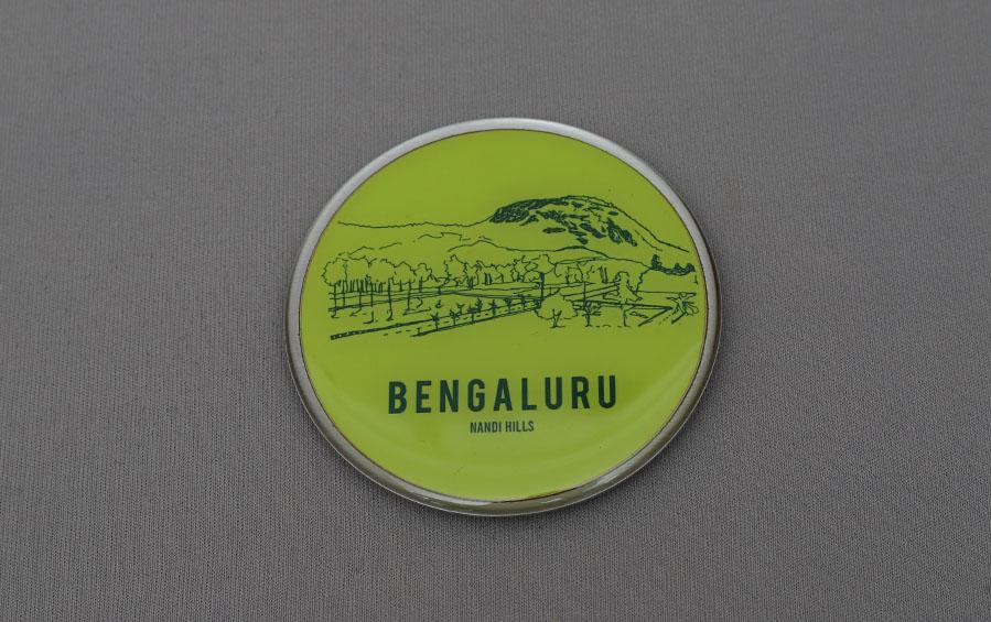 Bengaluru :: Nandi Hills Fridge Magnet - City souvenirs - indic inspirations
