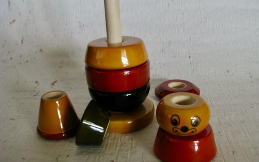BIBBO - WOODEN STACKER - Wooden Toy - indic inspirations
