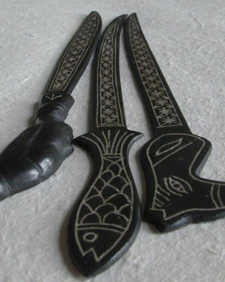 Bidri Package Cutter - Set of 3 - Paper and package cutters - indic inspirations