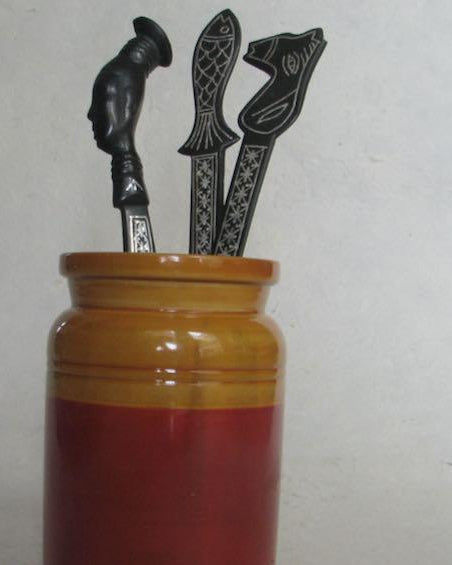 Bidri Package Cutter - Set of 3 - Paper and package cutters - indic inspirations