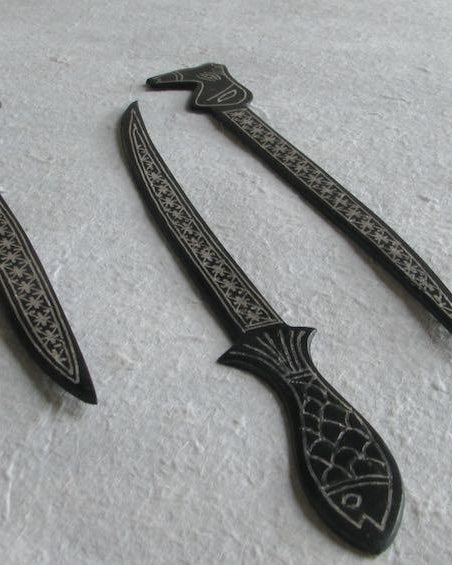 Bidri Package Cutter - Set of 3 - Paper and package cutters - indic inspirations