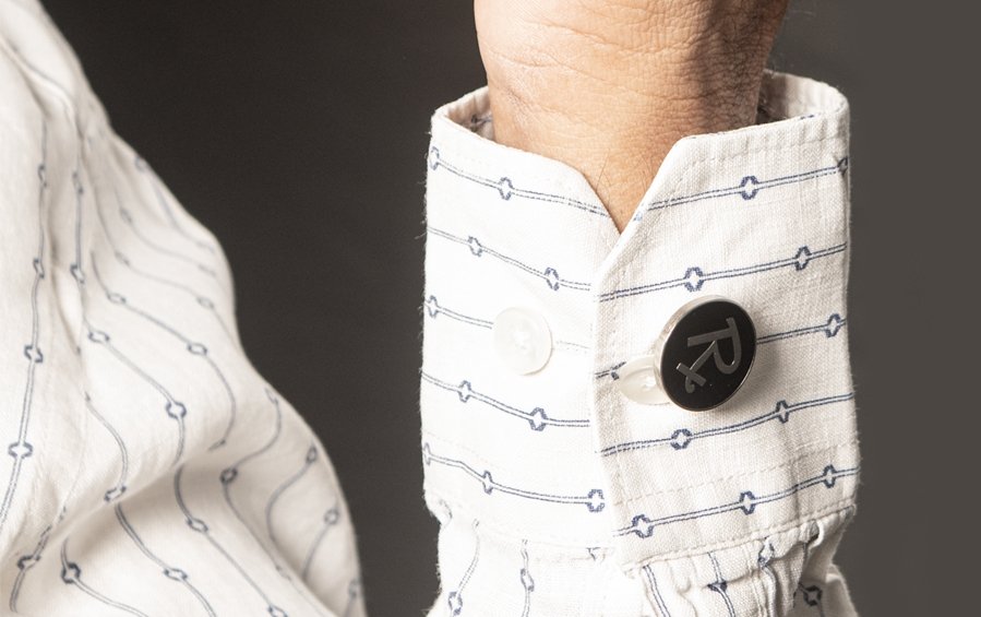 Black+Silver Rx Cuff Links for Doctors - Cufflinks - indic inspirations