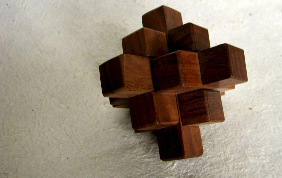 Burr puzzle- Intersecting Logs- 9 Piece - puzzles - indic inspirations
