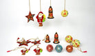 Christmas Paper Mache Handcrafted Decorations Combo Pack (S) - Christmas Gift Sets - indic inspirations