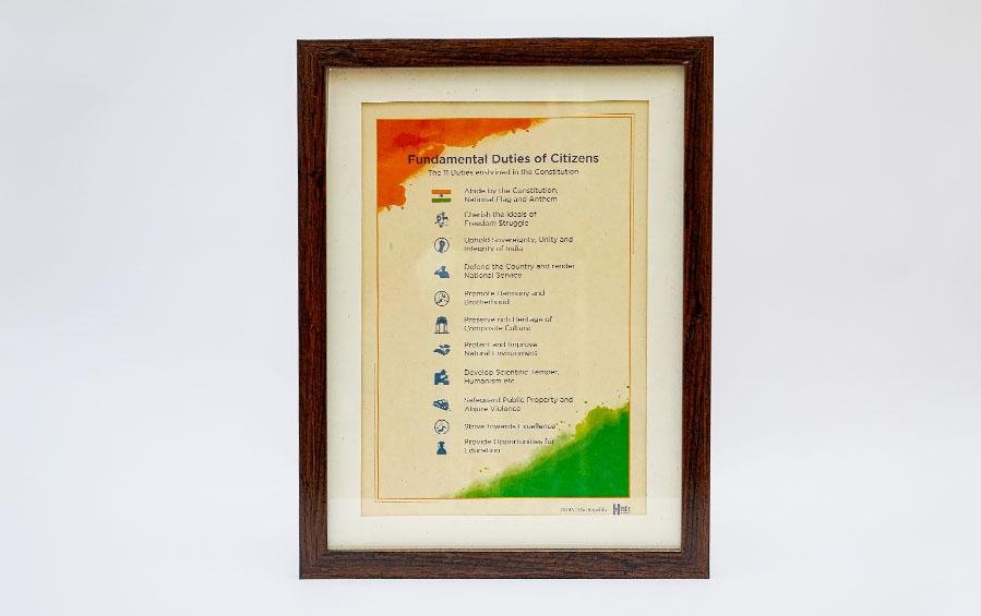 Citizens' Fundamental Duties Wall Frame - Wall Frames - indic inspirations