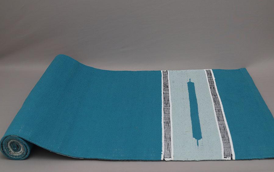 COTTON YOGA MAT - Turquoise - Yoga mats - indic inspirations