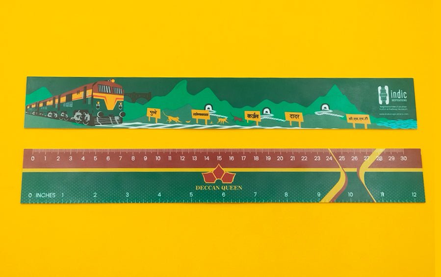 Deccan Queen | 12" Ruler - train models - indic inspirations