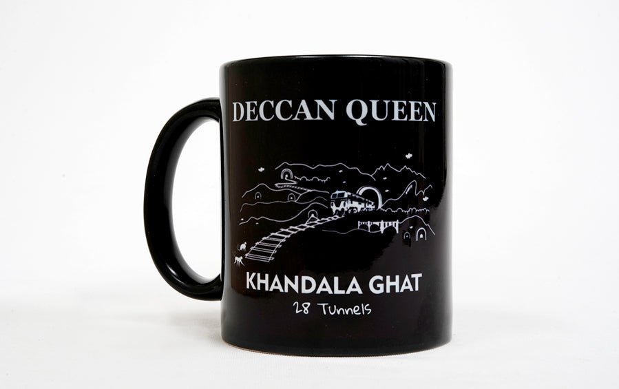 Deccan Queen | Khandala Ghat Tunnels | Coffee Mug - Cups & Mugs - indic inspirations