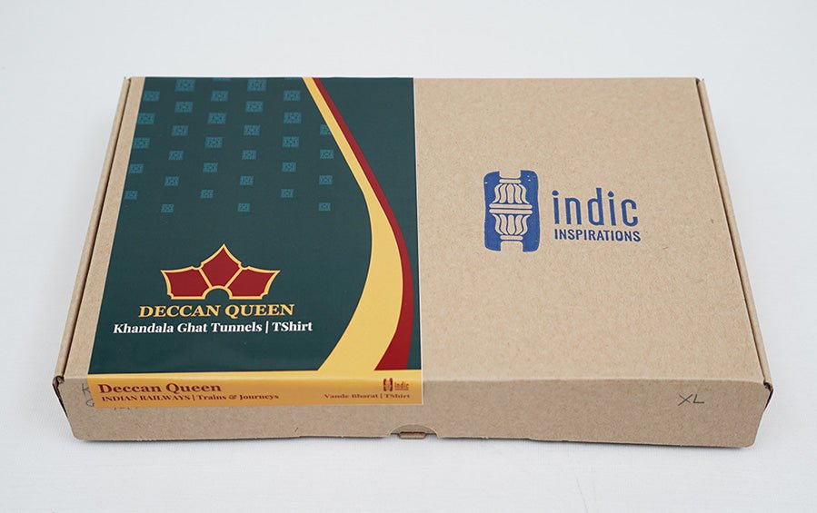 Deccan Queen | Khandala Ghat Tunnels | TShirt - T-shirts - indic inspirations