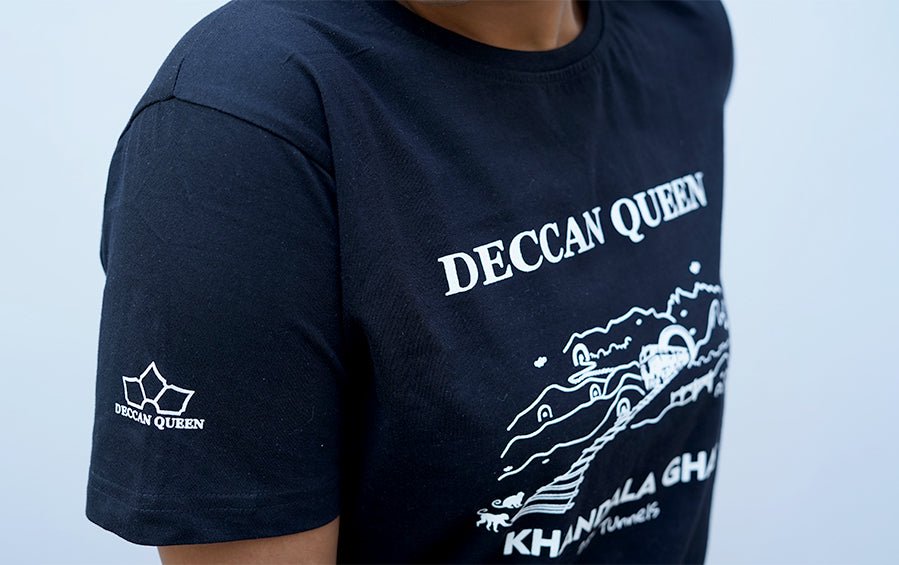 Deccan Queen | Khandala Ghat Tunnels | TShirt - T-shirts - indic inspirations