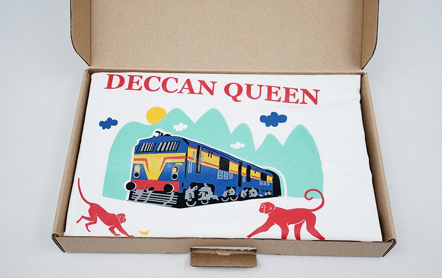 Deccan Queen | Monkey Hill | TShirt - T-shirts - indic inspirations