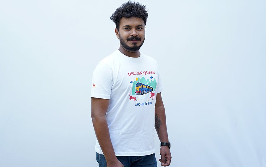 Deccan Queen | Monkey Hill | TShirt - T-shirts - indic inspirations