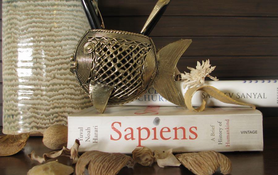 Dhokra Fish Pen Stand - Dhokra artifacts - indic inspirations