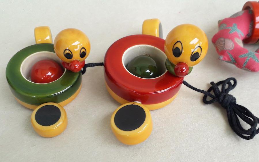 DUBY & DUBA PADDLING DUCKS - Wooden Toy - indic inspirations