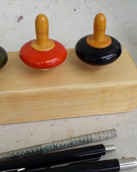Finger Tops - Rectangular Base - Wooden Toys - indic inspirations