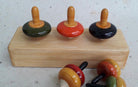 Finger Tops - Rectangular Base - Wooden Toys - indic inspirations