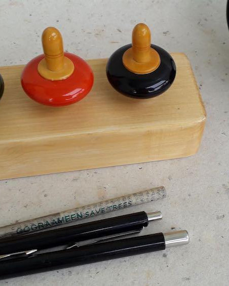 Finger Tops - Rectangular Base - Wooden Toys - indic inspirations