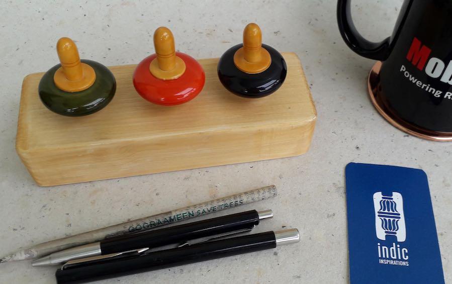 Finger Tops - Rectangular Base - Wooden Toys - indic inspirations