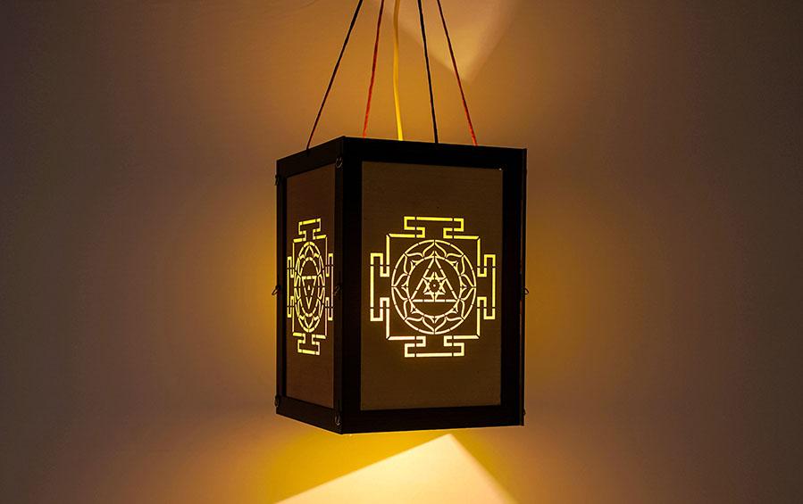 Foldable Diwali Kandil Lantern cum Table Lamp - Yantras - DIY Lanterns - indic inspirations