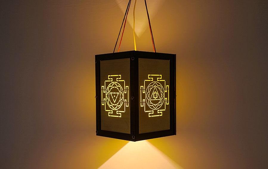 Foldable Diwali Kandil Lantern cum Table Lamp - Yantras - DIY Lanterns - indic inspirations