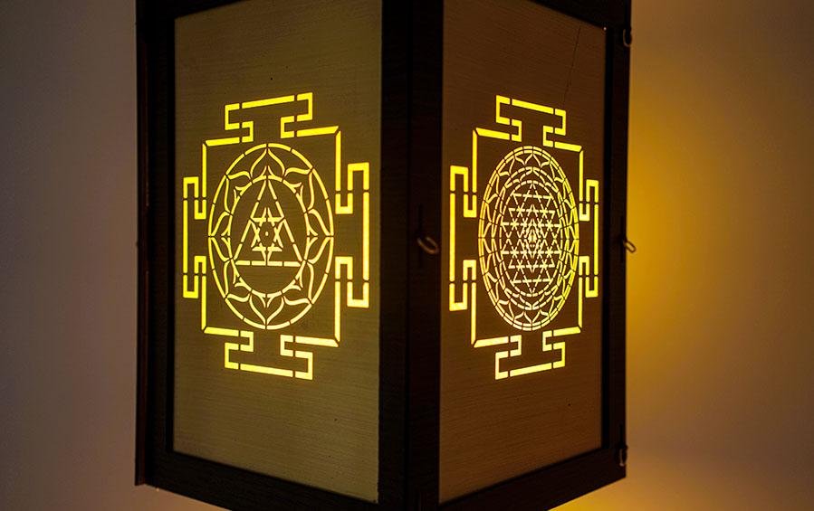 Foldable Diwali Kandil Lantern cum Table Lamp - Yantras - DIY Lanterns - indic inspirations