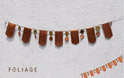 Foliage TORAN-BUNTING - Copper buntings - indic inspirations